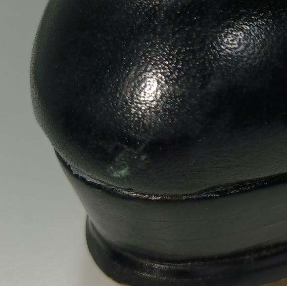 *Michael Kors Stockard Bootie Dark Brown/Black 5" Heel Sz 10M Gold Side Zipper - Picture 5 of 14